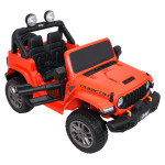 Elektrické autíčko Jeep Wrangler Rubicon Lift 4x4, 24V - oranžové
